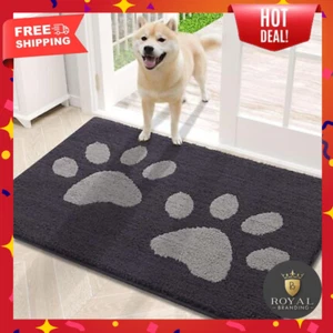 Dog Door Mat for Muddy Paws Non-Slip Washable Mat Door Entry Mud Mat 32x20In - Picture 1 of 10