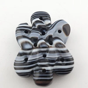 Amazing Natural Eye Carving Tibetan Vintage Agate Pendant Necklace - Picture 1 of 17