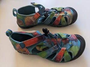 Sandali impermeabili KEEN Newport tie dye arcobaleno bambini taglia 3 scarpe acqua estive - Foto 1 di 13