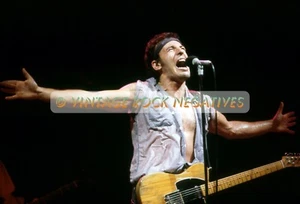 BRUCE SPRINGSTEEN Detroit luglio 1984 foto archivio qualità museo (8,5x11) RARA - Foto 1 di 1