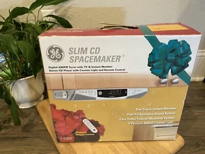 GE Slim Spacemaker Stereo CD Player w/ Remote Control 7-5325 -NEW Open Box - Picture 1 of 14