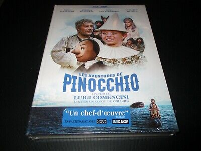 MEDIABOOK BLU-RAY + DVD NEUF  LES AVENTURES DE PINOCCHIO  Luigi COMENCINI • 25.86$
