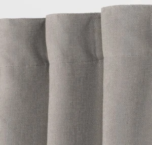 Linen Curtains Black Out Stone 108”x50” - Picture 1 of 5