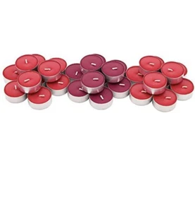 SINNLIG Scented Tealight Candle, 30PC, Red Garden, Red. NEW / SHIPS FAST - Picture 1 of 9