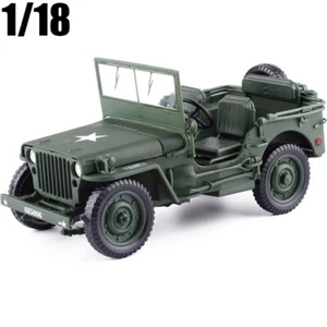 1:18 Táctico Antiguo Militar Diecast Modelo Segunda Guerra Mundial Vehículo Todoterreno Coche Juguetes - Imagen 1 de 5