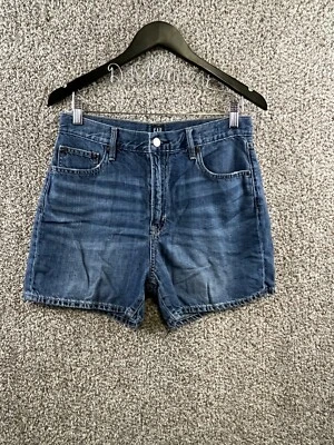 Pantalones Cortos de Denim Gap Para Mujer Talla 28 Azul Algodón|Mezcla de Lino Pierna Ancha Jean Shorts  Foto 1 de 4