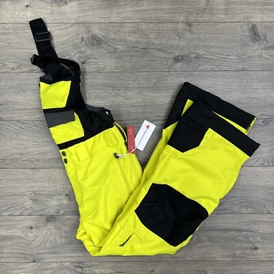 Obermeyer Connor Bib Pants Size Large 14 16 Teen Electrify Volt Black Ski Bib - Image 1 of 4