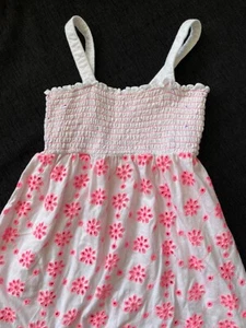 G117 JUSTICE FLOWER EMBROIDERY GIRL DRESS SIZE 10 - Picture 1 of 4