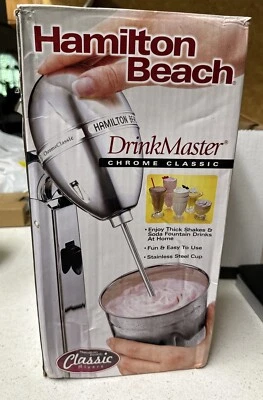 Hamilton Beach Classic Cromo DrinkMaster Mezclador de Bebidas Batido de Leche 730CNEW OPEN BX Foto 1 de 4