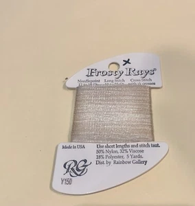 Frosty Rays Thread for Needlepoint/Cross Stitch color Gold/white Metallic #Y150 - Picture 1 of 1