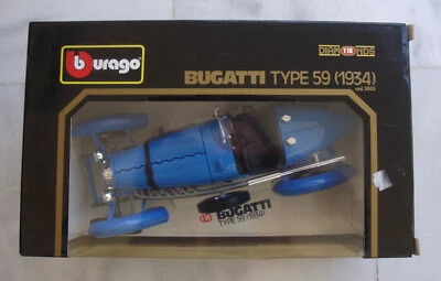 Burago 1:18 BUGATTI TYPE 59 1934 Metal Diecast DIAMOND Edition NEVER OPENED  - Image 1 of 4