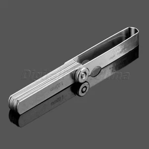 Carbon Steel Feeler Gauge Gap Metric Filler Gage 25 Blades Measuring Tool d9fc - Picture 1 of 10
