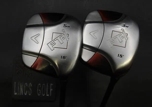 Set of 2 Callaway FT-i 15° 3 & 18° 5 Woods Stiff Graphite Shafts Golf Pride Grip - Picture 1 of 6
