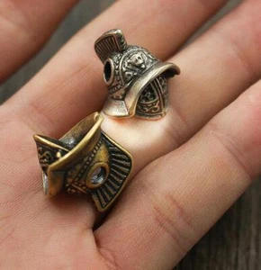 1 PC Small Rope Bead EDC Retro Brass/ Cupronickel Bead Chain Pendant - Picture 1 of 9