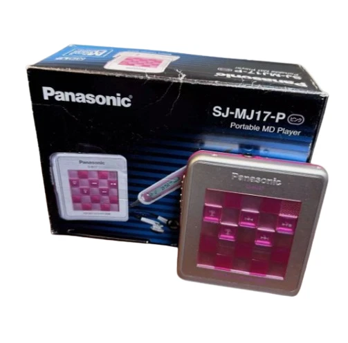 Panasonic SJ-MJ17-P Portable MD Player Pink Lightweight Compact Used From JAPAN - Image 1 of 1