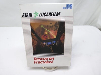 Rescue on Fractalus! LUCASFILM Atari 5200 SEALED Signs of heavy shelf wear - Image 1 of 4
