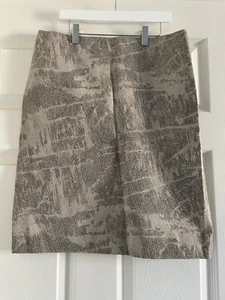 Tahari Theory Ladies Leather Snakeskin Print Skirt. Size 6 With Tags - Picture 1 of 3