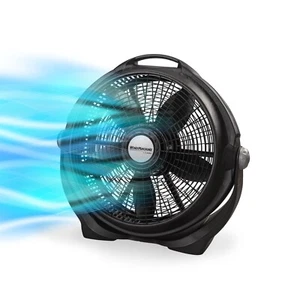 Wind Machine 20" 3-Speed Air Circulator Floor Fan, Black, A20302 - Picture 1 of 10
