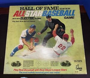 GAME SET 1979  Cadaco All-Star Baseball Hall of Fame +226 Discs Electric Spinner