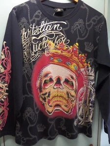 CHRISTIAN AUDIGIER long sleeved sequin top, L, unisex wear, usa, as new, RARE! - Bild 1 von 13