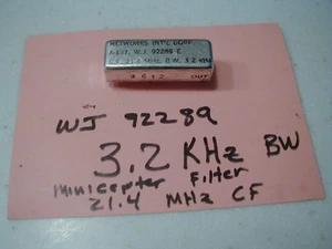 WJ Miniature Cristalli Filtro 3,2 K COT., 21,4 MHz Difficile da ottenere!!! NOS - Foto 1 di 1