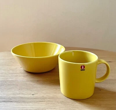 NUEVO IITTALA Teema Limited Amarillo Miel Juego de inicio Cuenco y Taza Foto 1 de 3