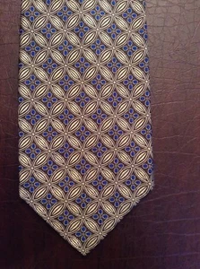 Corbata Robert Talbott Best of Class Nordstrom 100 % seda ancha azul negra plateada - Imagen 1 de 7
