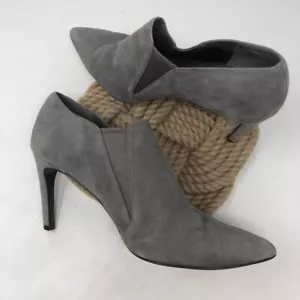 Cole Haan Grand OS Gris Gamuza Tacones Botines al Tobillo 9b - Imagen 1 de 11