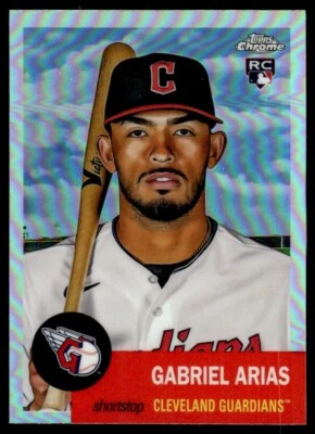 2022 Topps Chrome Platinum Refractor Gabriel Arias Cleveland Guardians #99 R32 - Image 1 of 2