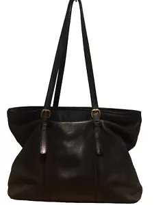 Borsa vintage RARA robusta Timberland unisex pelle ciottolata borsa viaggio laptop tasche - Foto 1 di 21