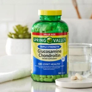 Triple Strength Glucosamine Chondroitin Tablets Dietary Supplement 340 Count - Picture 1 of 5