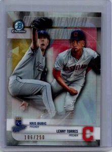 2018 Bowman Draft #RV-BT Kris Bubic / Lenny Torres Refractor #/250 - Picture 1 of 2