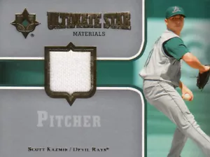 2007 UD Ultimate Collection Star Material GU Scott Kazmir Devil Rays Pitcher - Picture 1 of 4