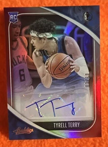 TYRELL TERRY 2020-21 ABSOLUTE MEM RED ROOKIE AUTO VARIATION #RAV-TTE /10 MAVS - Picture 1 of 2