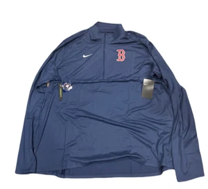 NWT New Boston Red Sox Nike Dri-Fit Element Logo 1/2 Zip Size 3XL Jacket - Picture 1 of 3