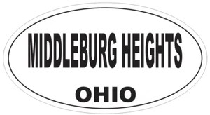 Middleburg Heights Ohio Oval Bumper Sticker or Helmet Sticker D6151 - Picture 1 of 1