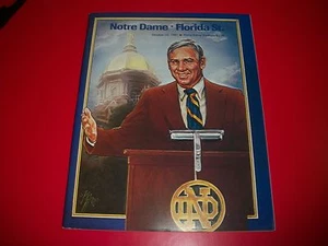 NOTRE DAME VS.FLORIDA STAATSPROGRAMM 10.10.1981 POSTFRISCH - Bild 1 von 5