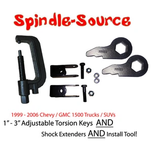 Torsion Keys + TOOL + Extenders FOR 99-06 CHEVY GMC 1500 Truck Silverado Sierra - Picture 1 of 1