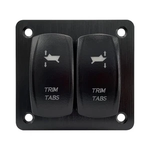Trim Tabs Switch Panel (ON)-Off-(ON) Momentary Rocker for Blue - Foto 1 di 3
