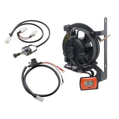 Genuine KTM Radiator Digital Fan Kit 250, 300, 350, 400, 450, 530 55635941044 Foto 1 de 2