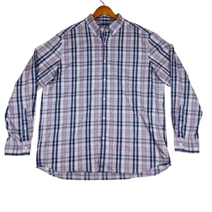 Vineyard Vines Hemd Herren Large grau kariert unterwegs Performance Knopfleiste - Bild 1 von 8