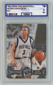 1996-97 Press Pass Draft Allen Iverson Rookie PP 9 76ers #1 A55 - Picture 1 of 2