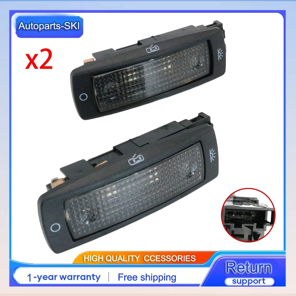 For 1999-2006 Volkswagen Golf Pair Black Interior Reading Light Dome Lamp - Image 1 of 4
