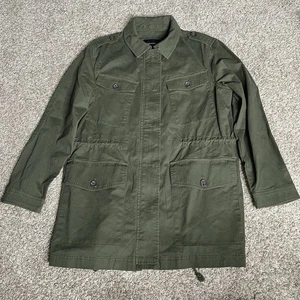 Chaqueta de Campo Banana Republic Para Hombres Grande Verde Militar Excedente Abrigo Cremallera Nueva con Etiquetas Flexible - Imagen 1 de 9