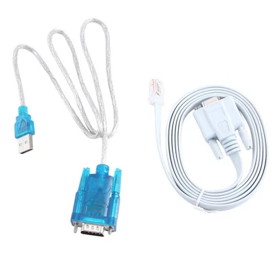 RJ45  Cable Serial Cable Rj45 to DB9 and RS232 to USB (2 in 1) CAT57487 - Image 1 of 4