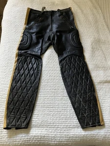 Topanga Toggs Leather Motorcycle Pants 32” X 30” - Picture 1 of 7