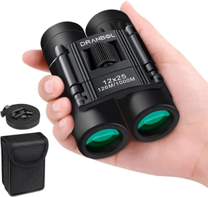 12X25 Mini Pocket Binoculars for Adults Kids, Small Compact Binoculars for Bird - Picture 1 of 12