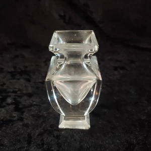 Lead Crystal Vase Made in Italy Elegant Lines 4" J - Picture 1 of 16