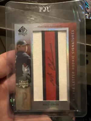 2007 Sp Authentic Matt Chico Auto Rookie Patch 64/75 - Image 1 of 2