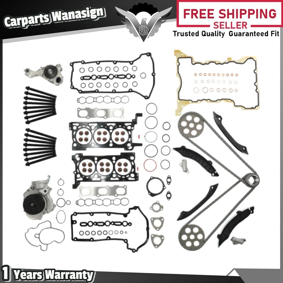 Juego completo de cadena de distribución de juntas para Jeep Grand Cherokee 3,0 L V6 14-19 diésel Foto 1 de 4